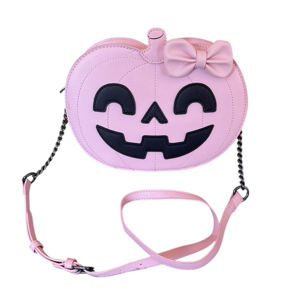 Fine By Me Pink Pumpkin Crossbody Bag
